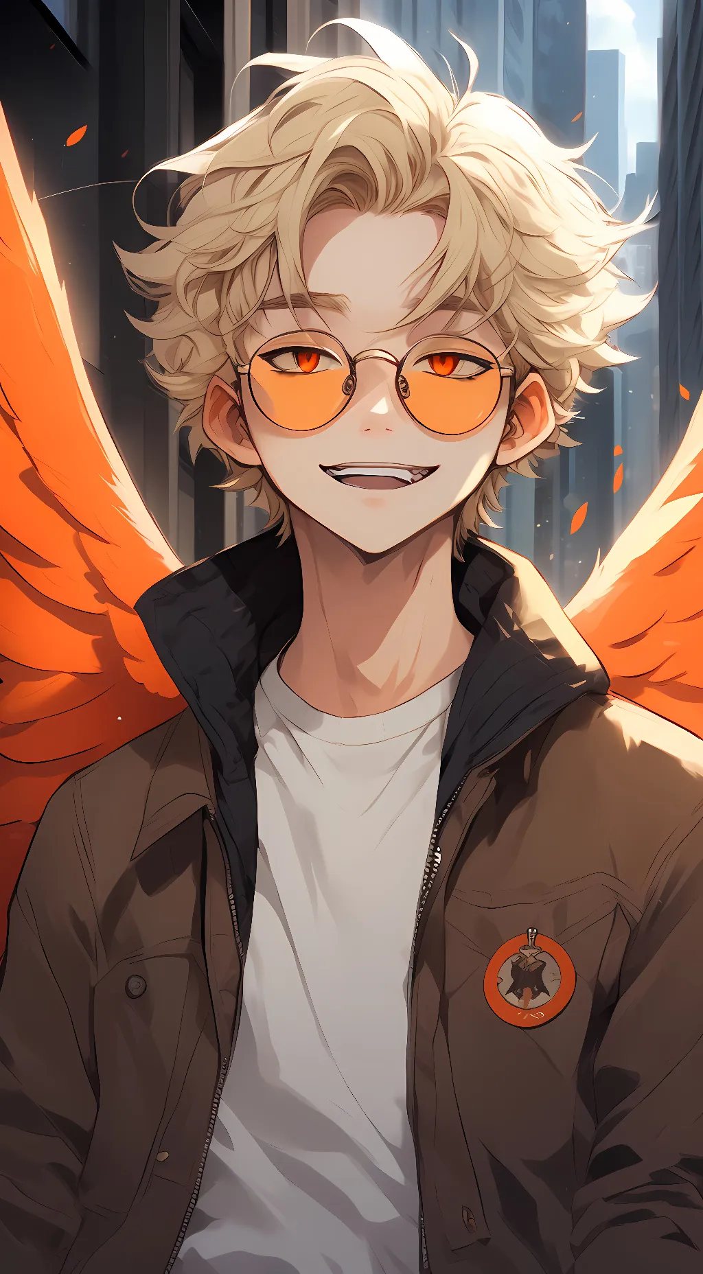 ai character: Keigo Takami/hawks background