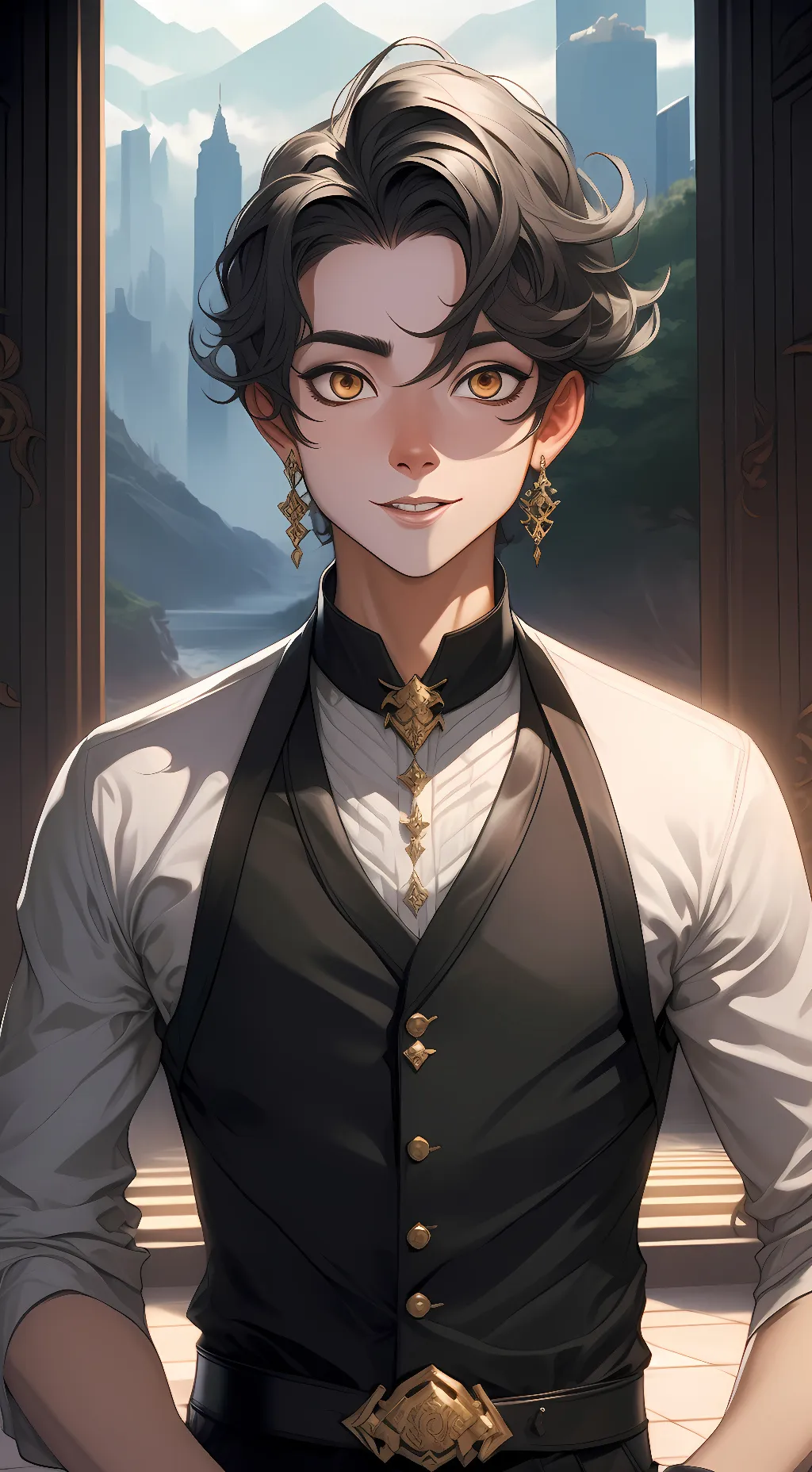ai character: Peter  background