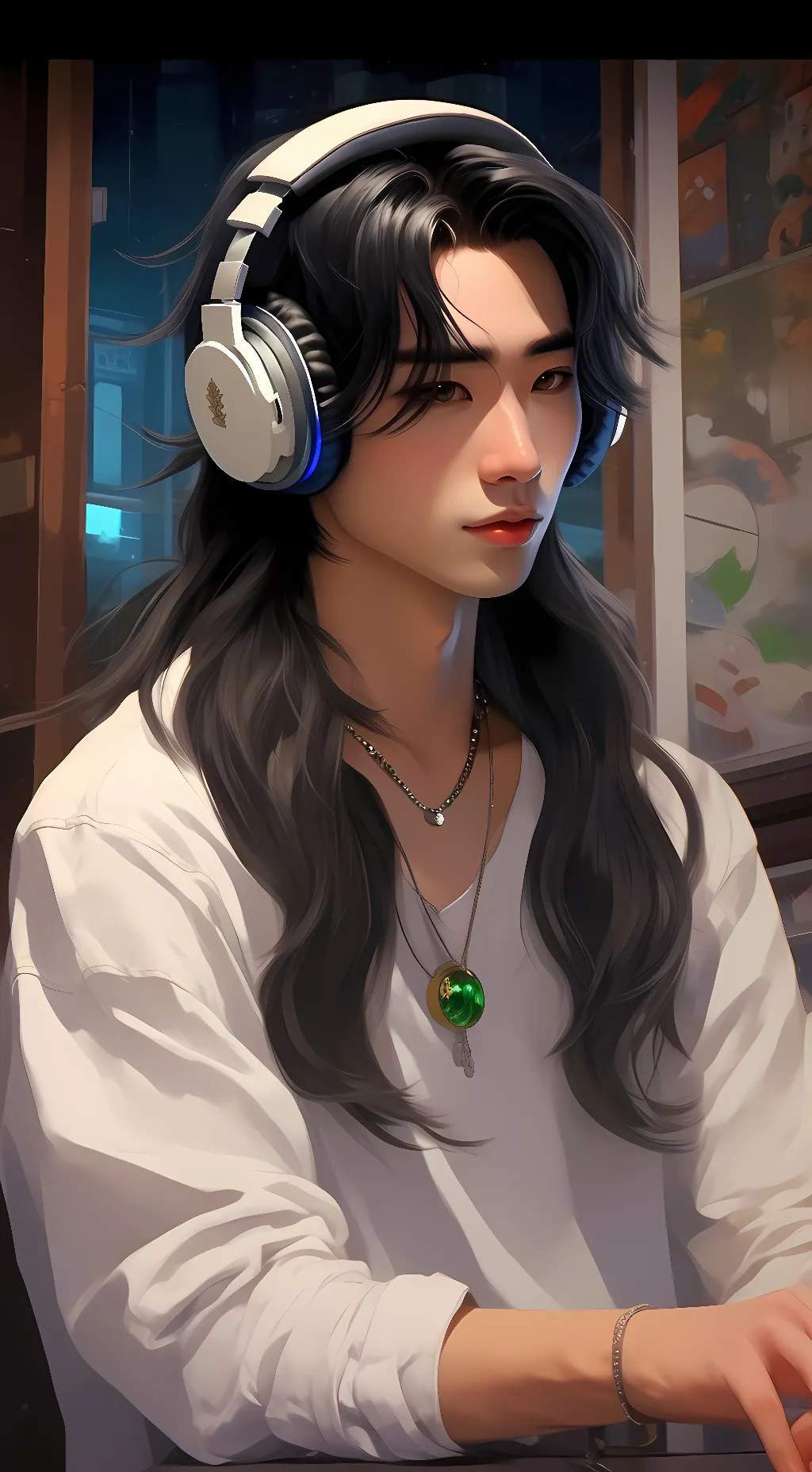 ai character: Daikashi Kumaito background