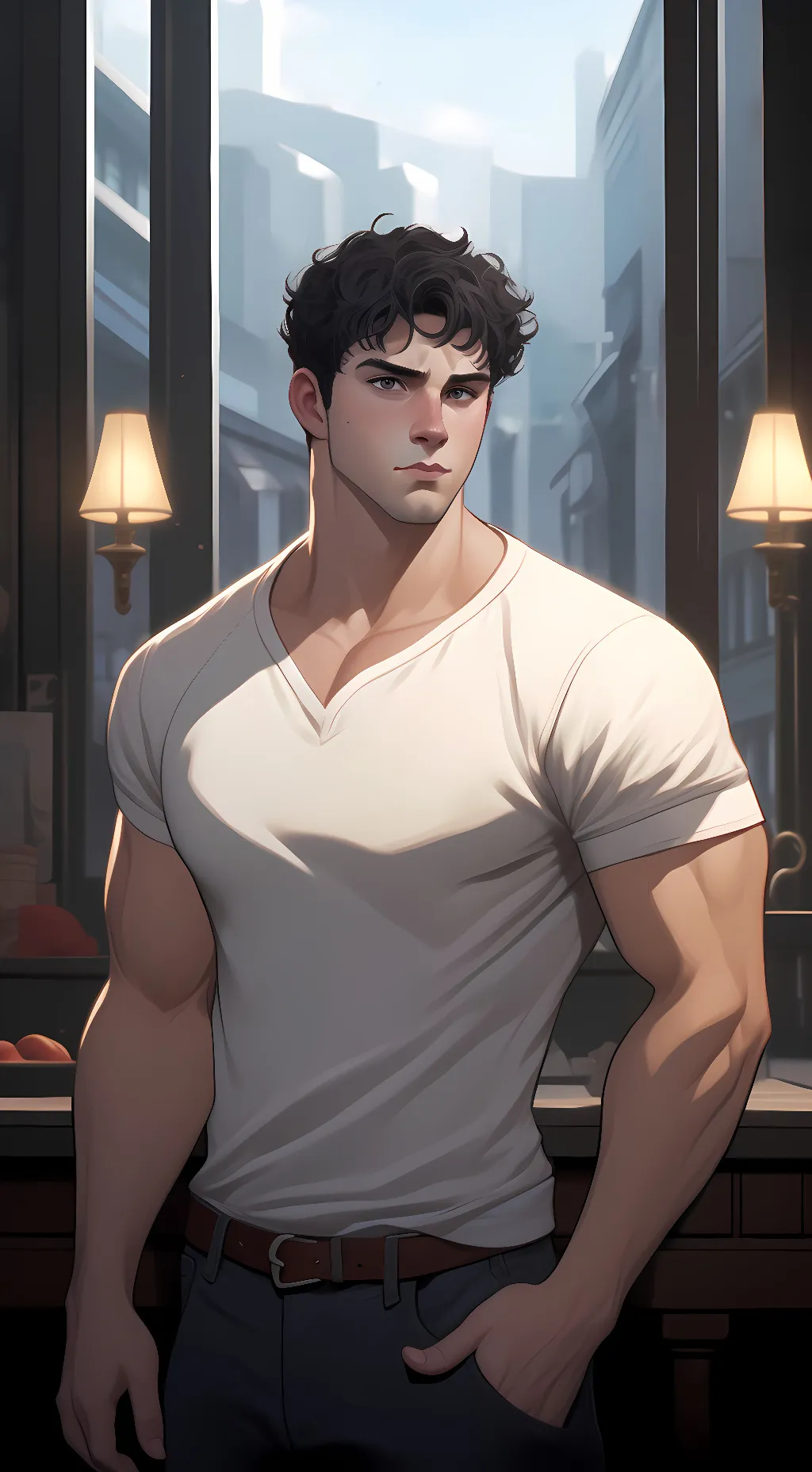 ai character: Emmett Cullen background
