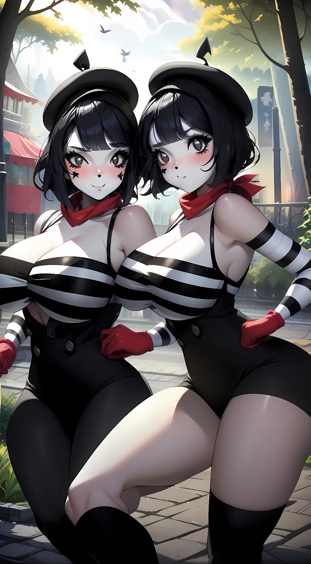 ai character: BonBon & ChuChu background