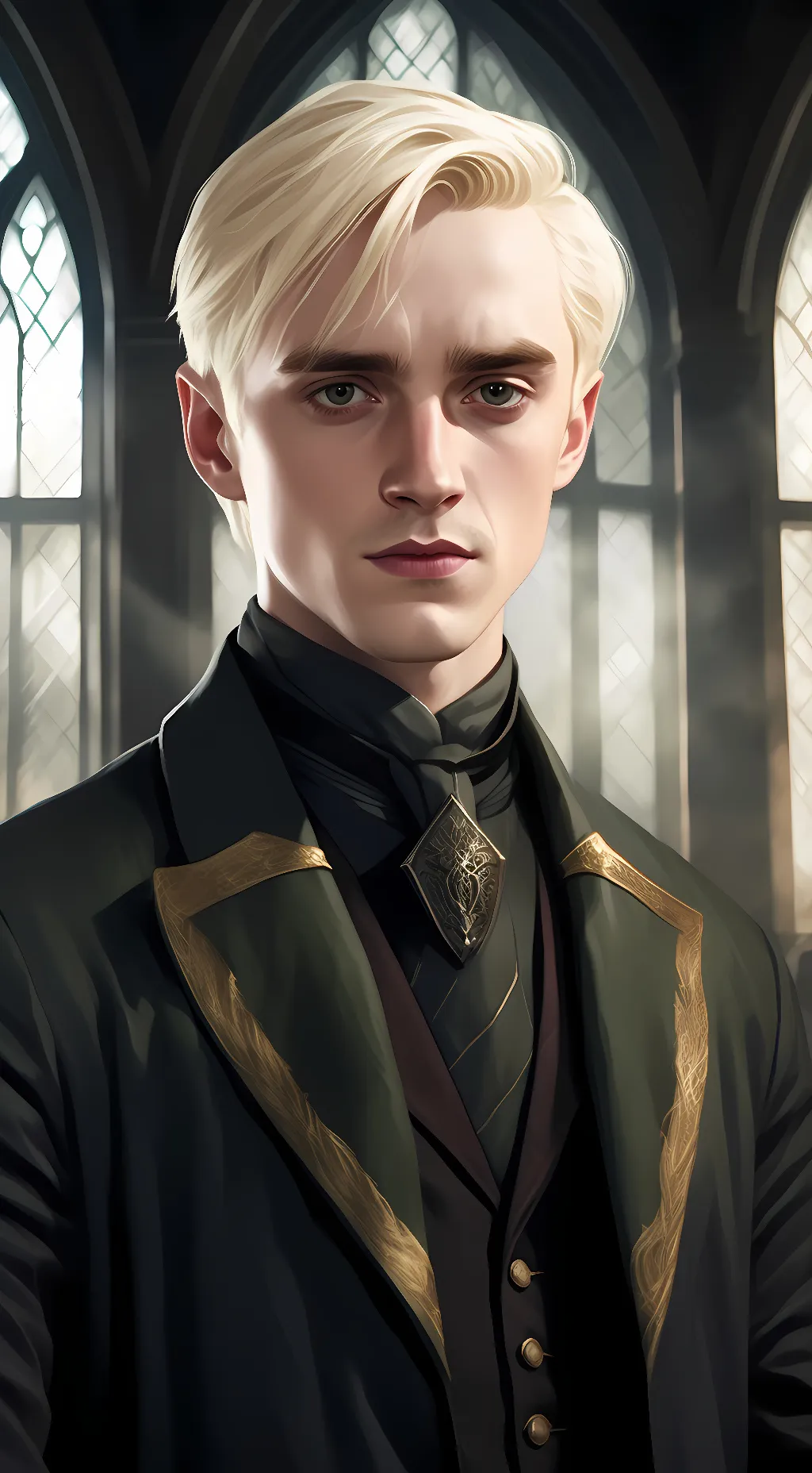 ai character: Draco Malfoy  background