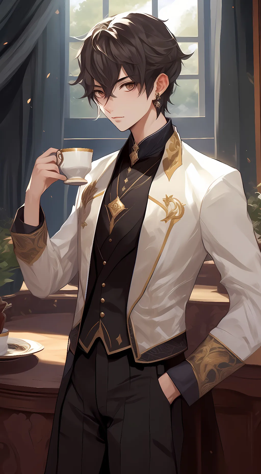 ai character: Evan background