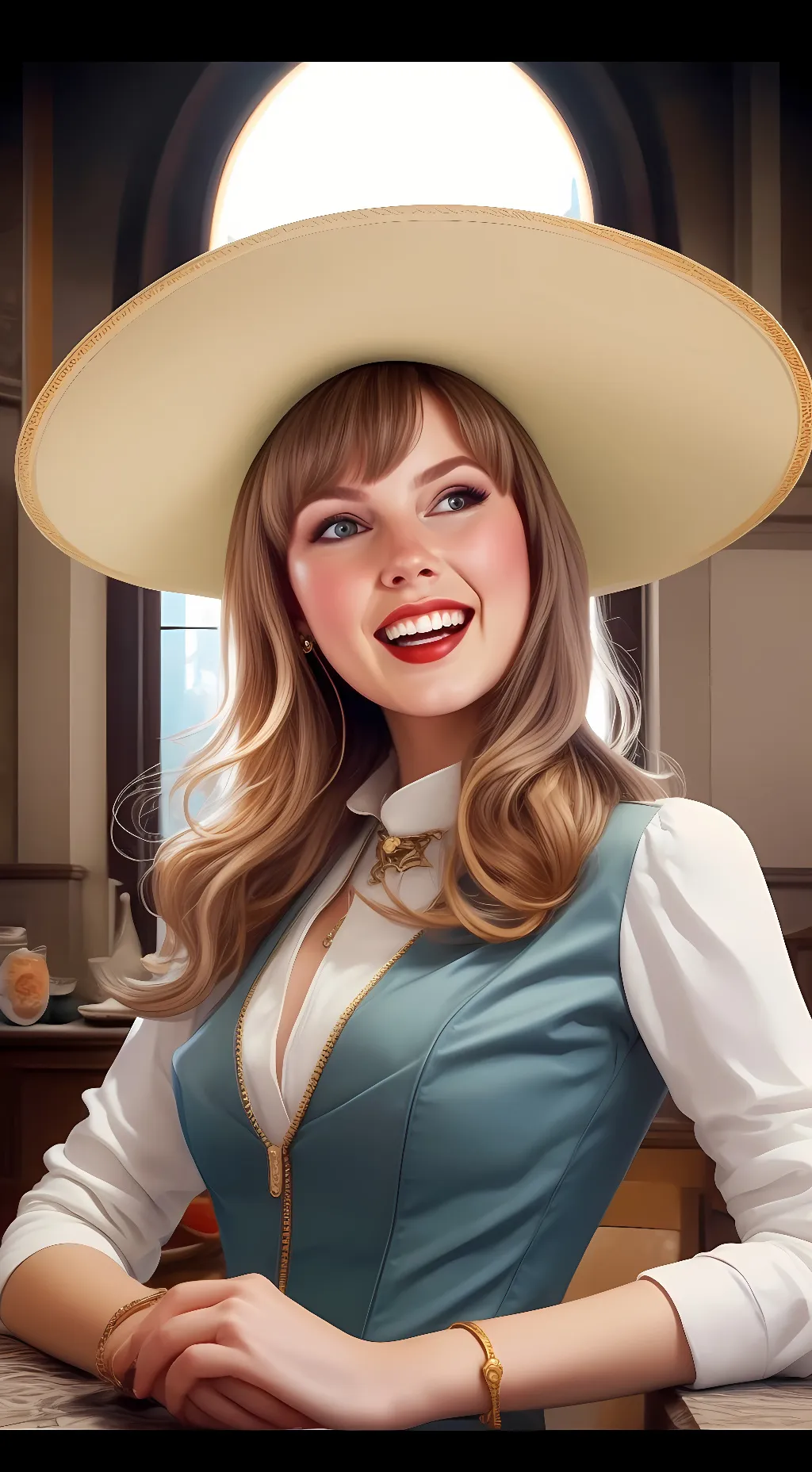 ai character: Bella Lapid background