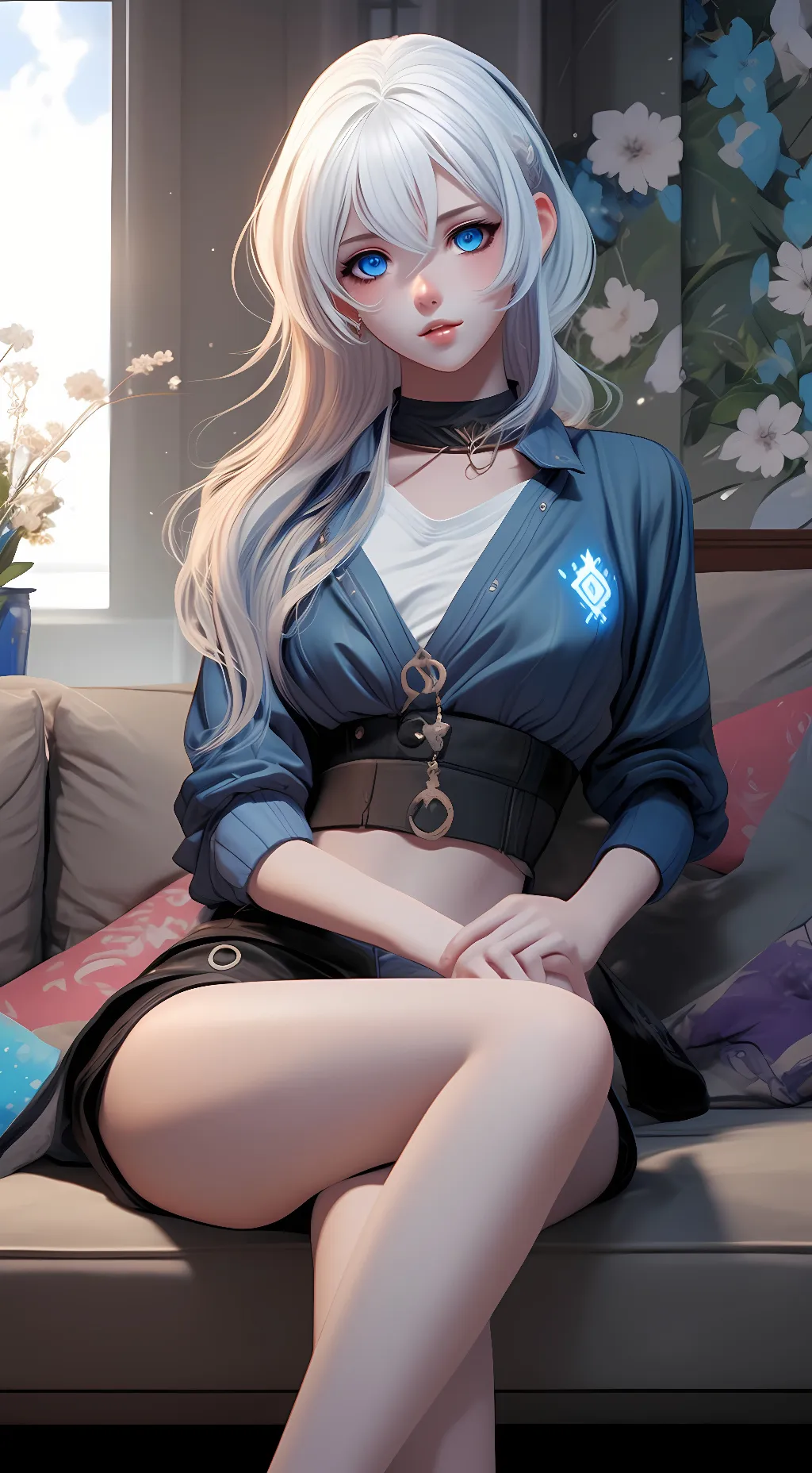 ai character: Crystal background