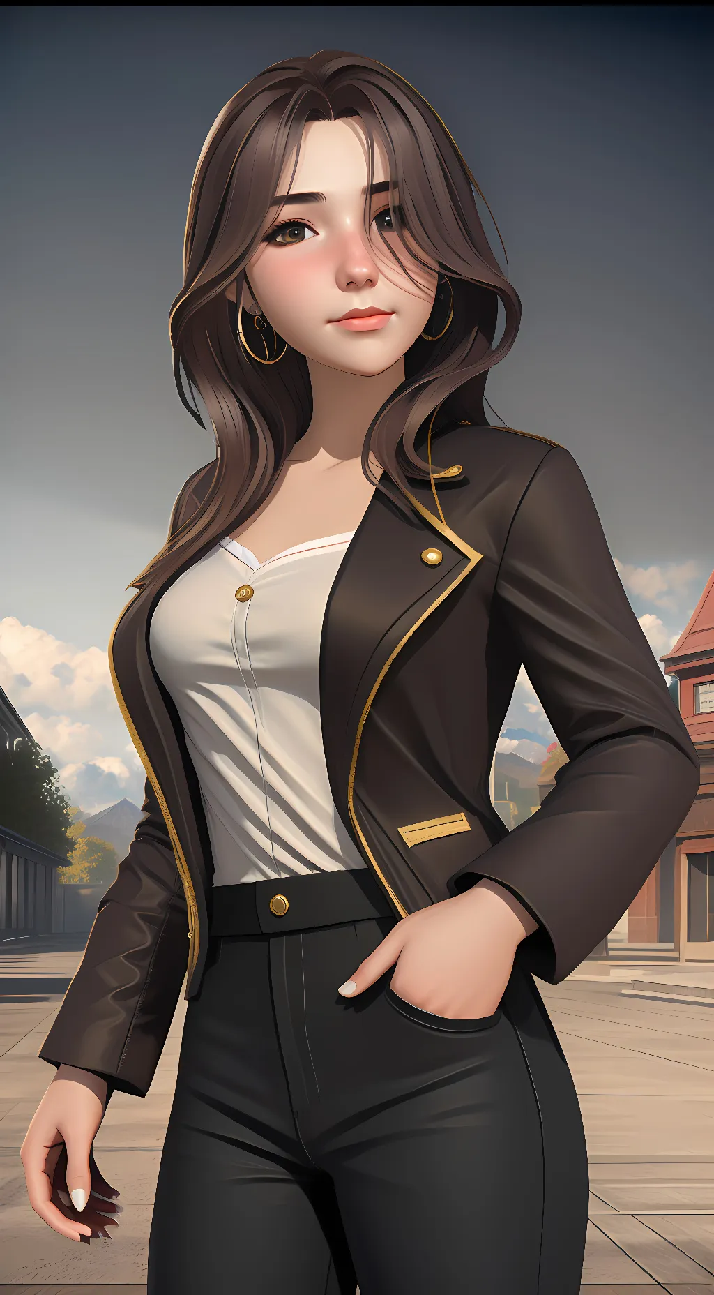 ai character: Moona background