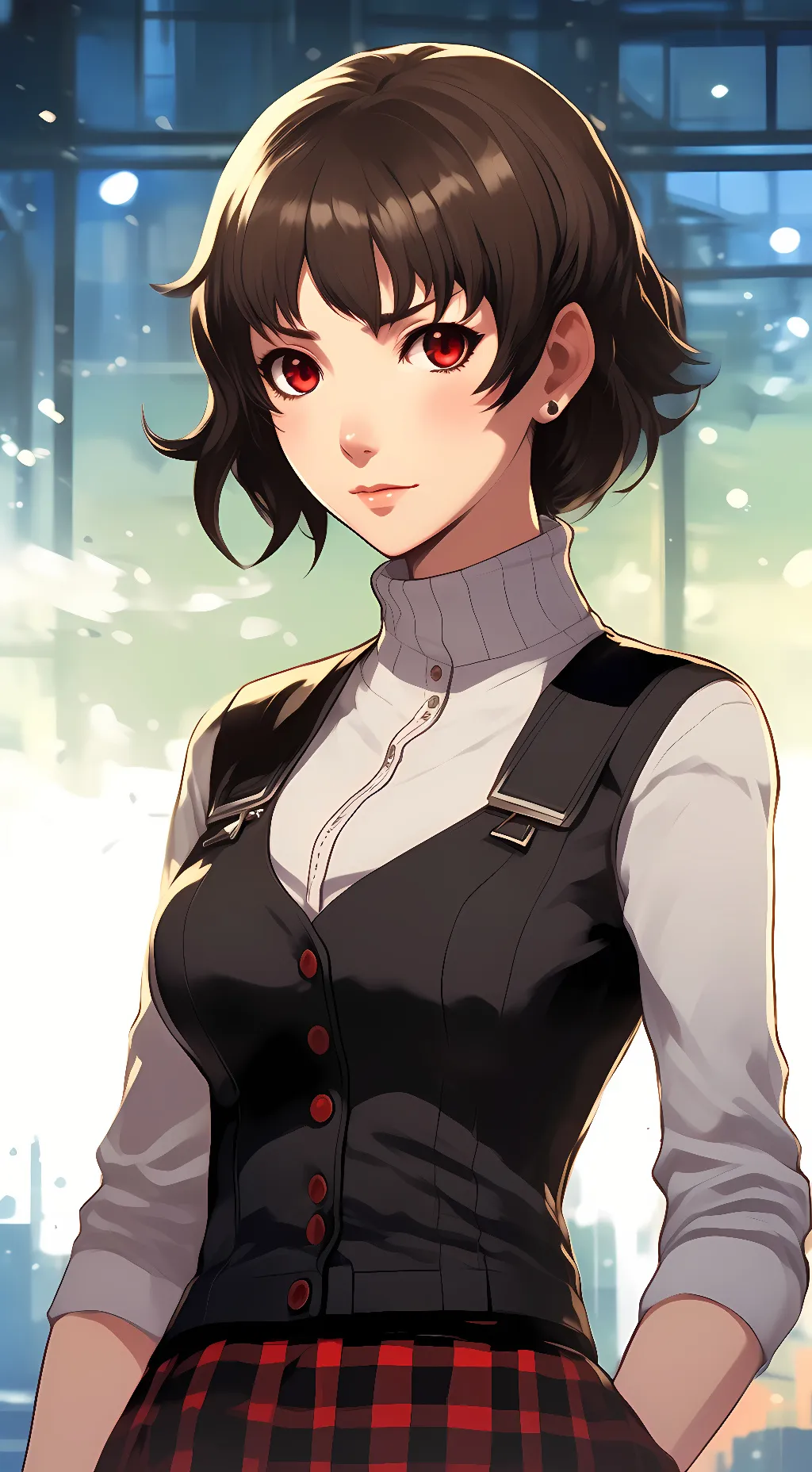 ai character: Makoto Niijima background