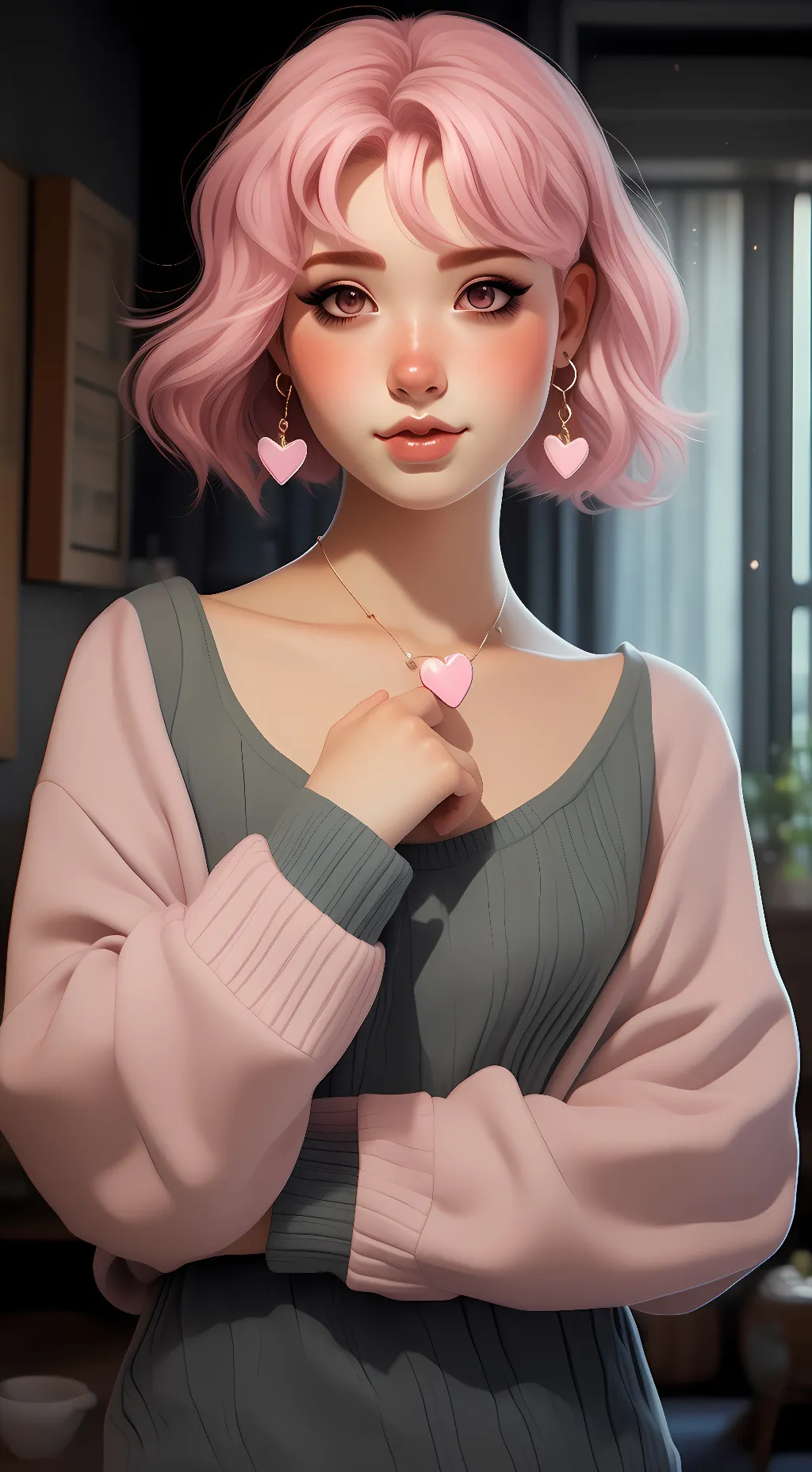 ai character: Cherry background