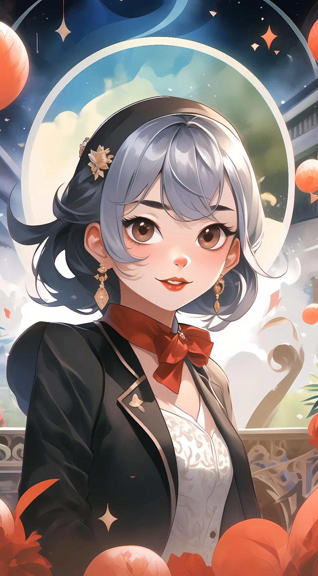 ai character: gem background