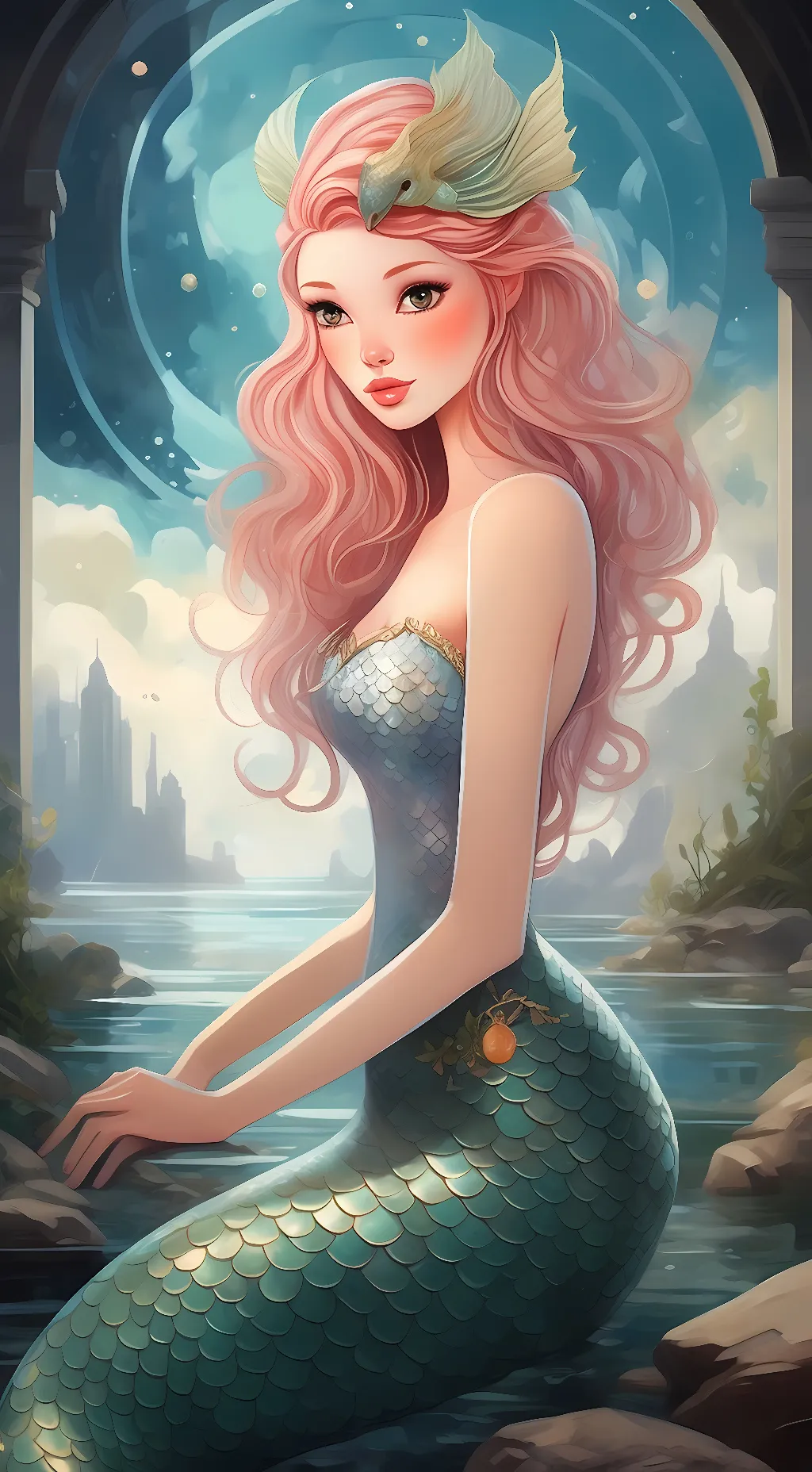 ai character: Crystal  background