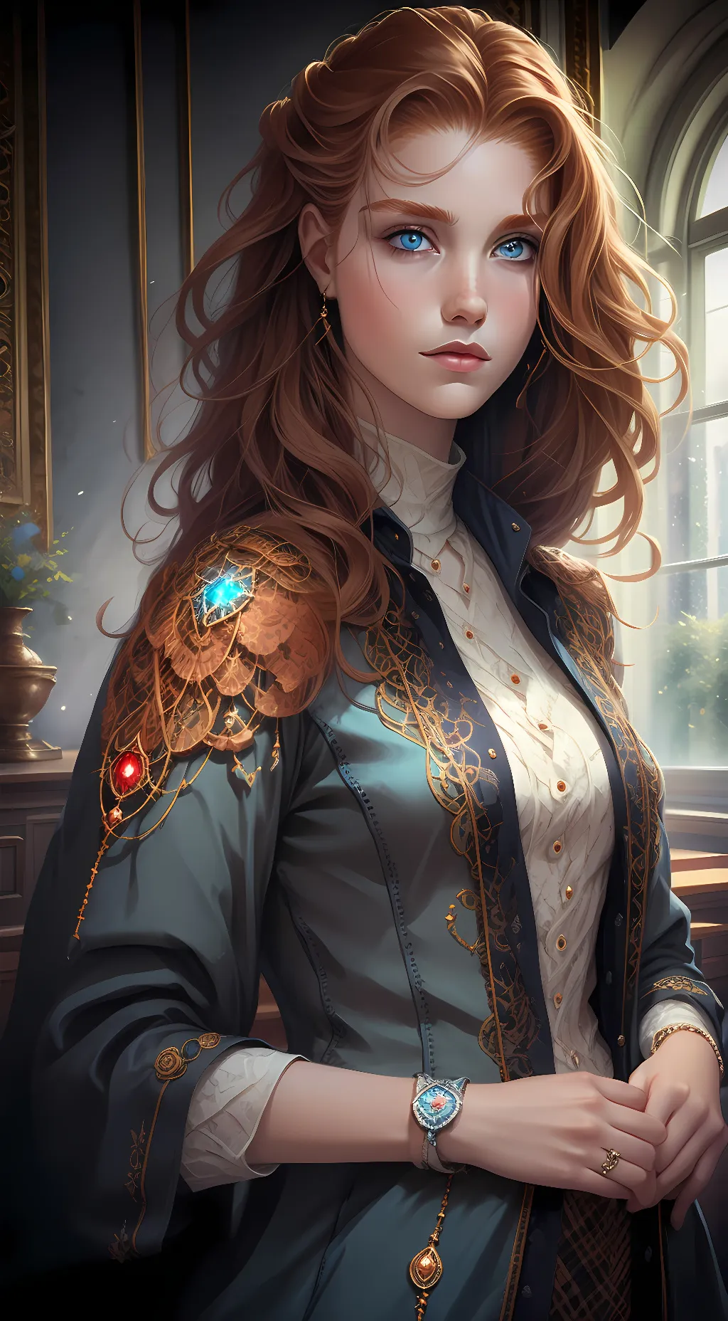 ai character: Rose background