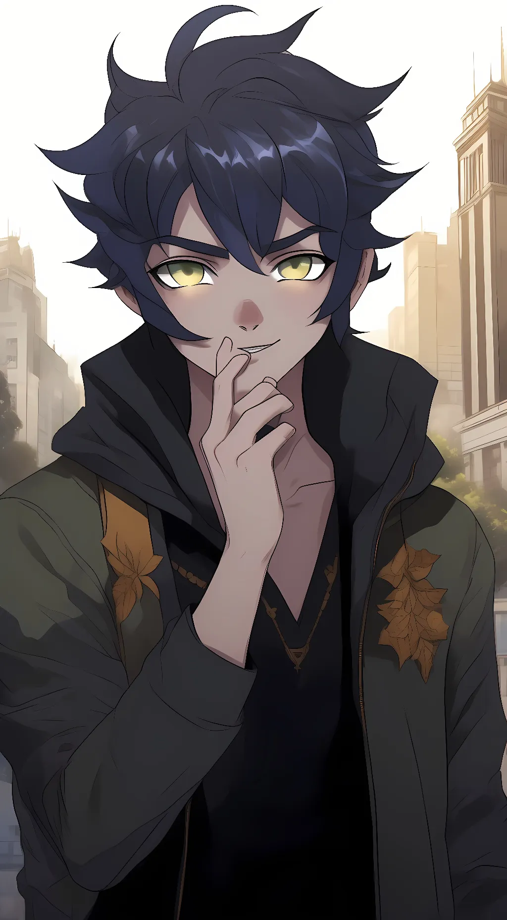 ai character: ein background