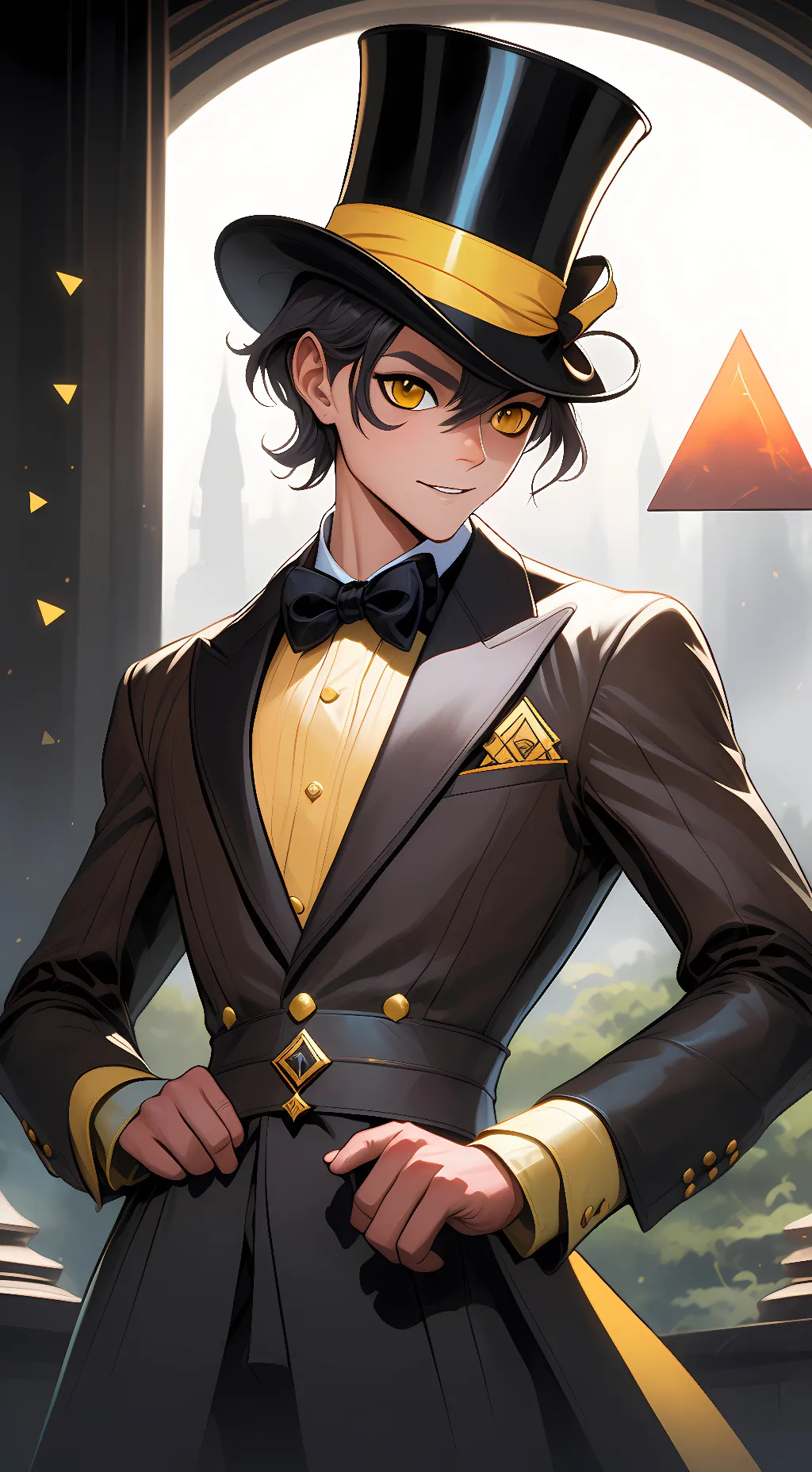 ai character: bill cipher background