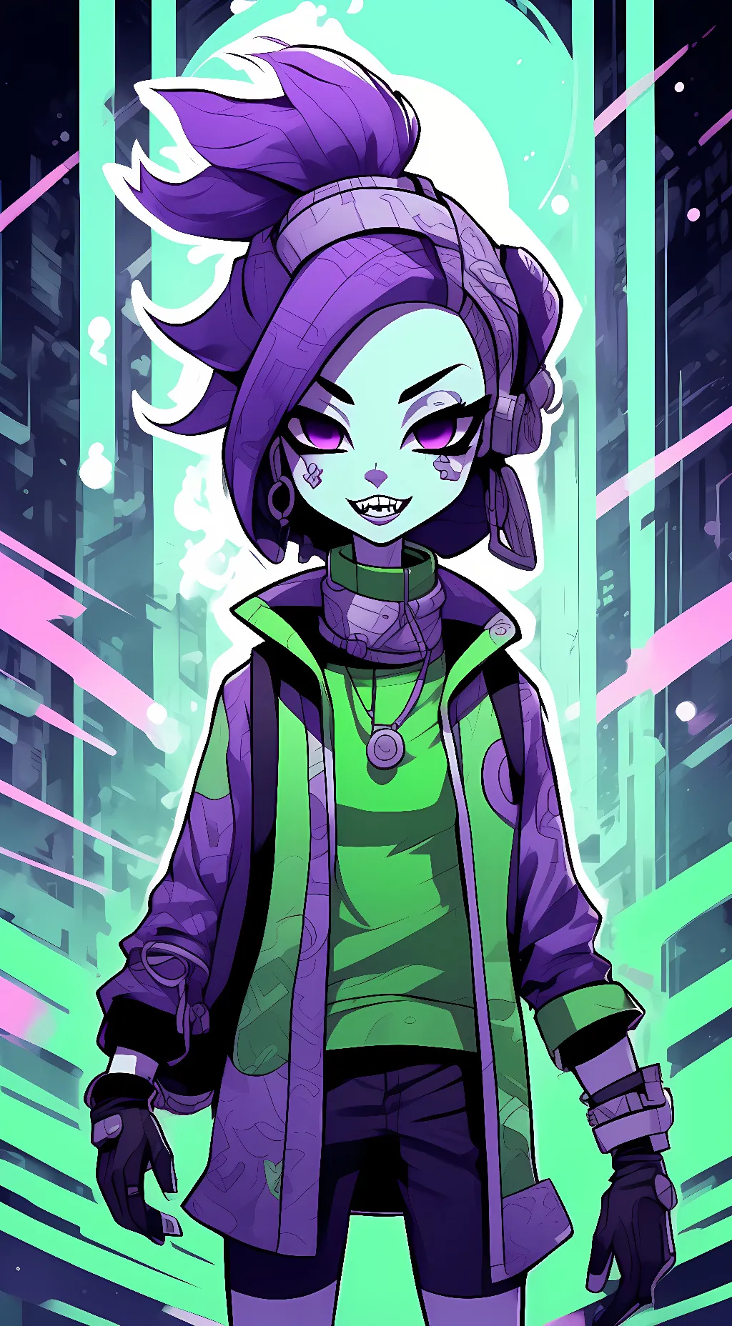 ai character: tak  background