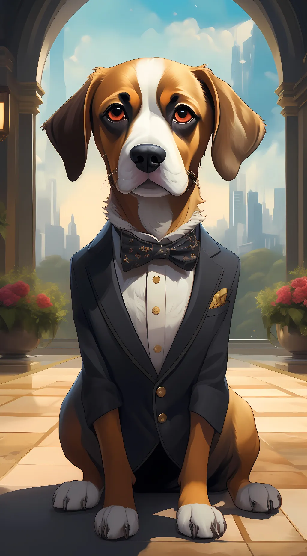 ai character: spot background