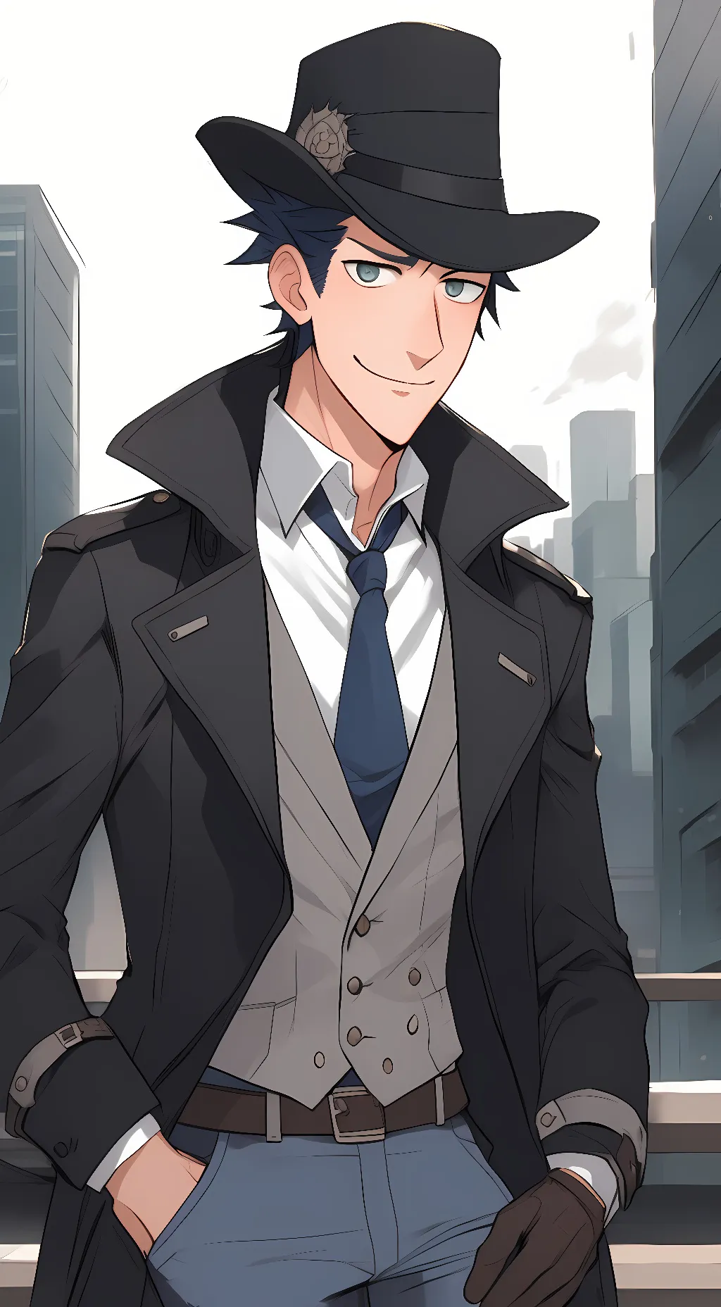 ai character: Inspector Gadget background