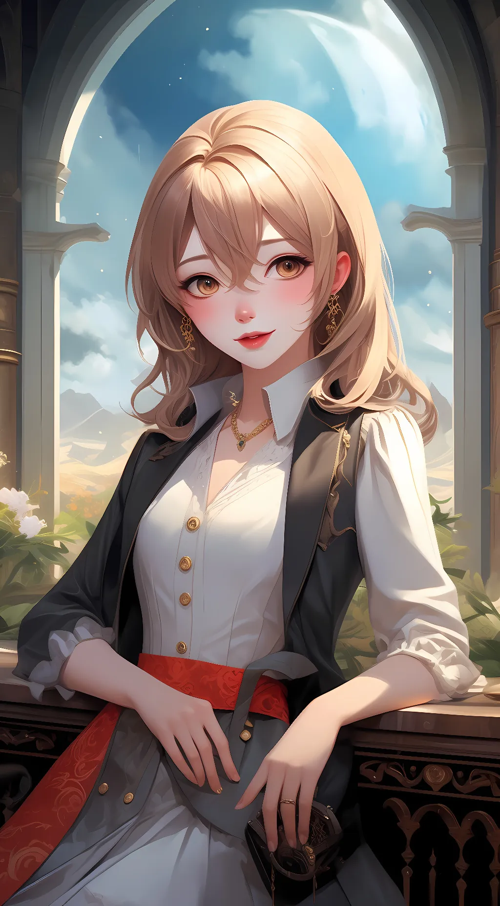 ai character: you're maiden  background