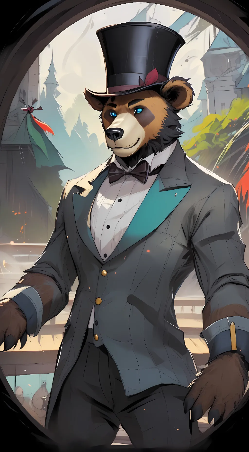 ai character: Freddy Fazbear background