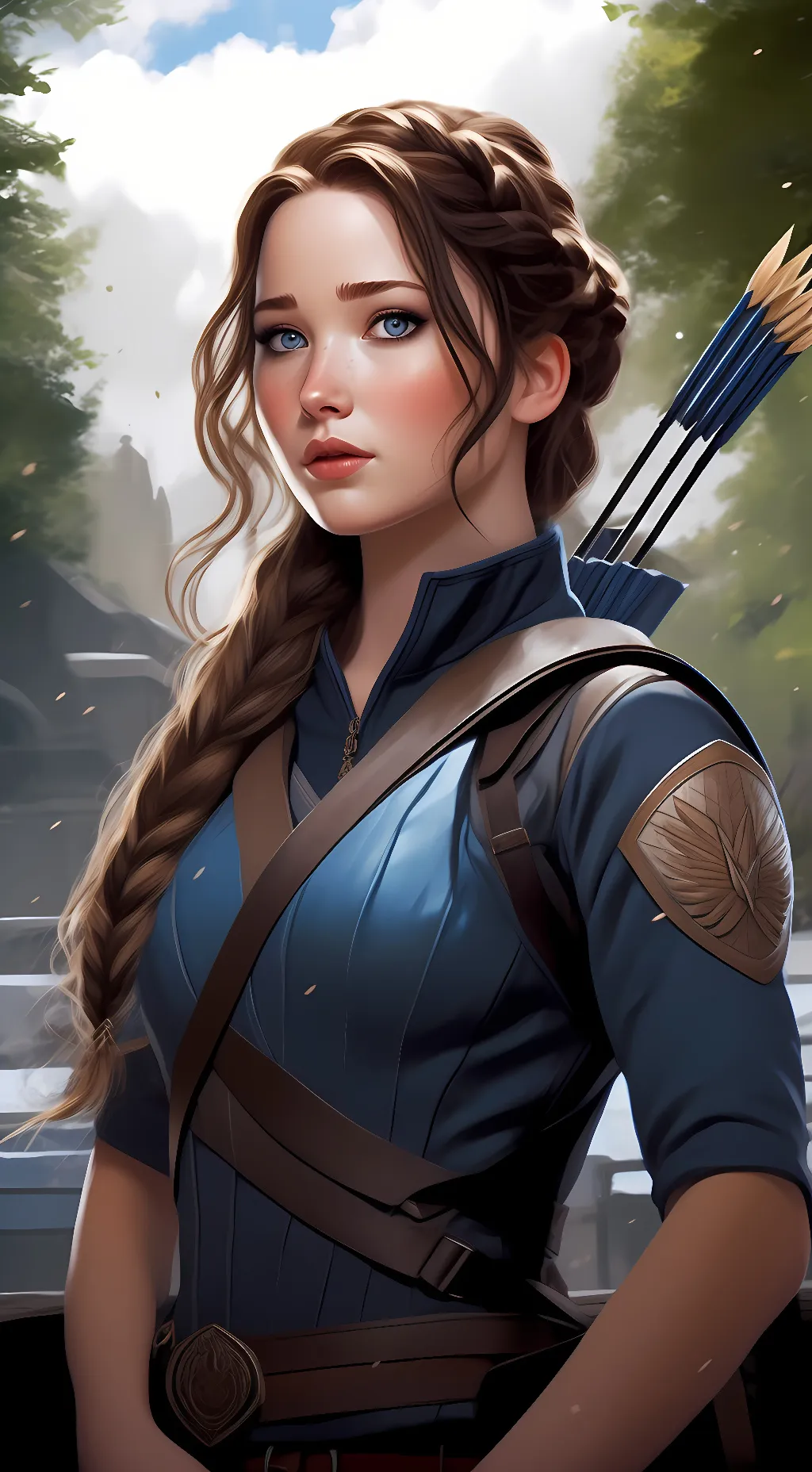 ai character: Katniss Everdeen background