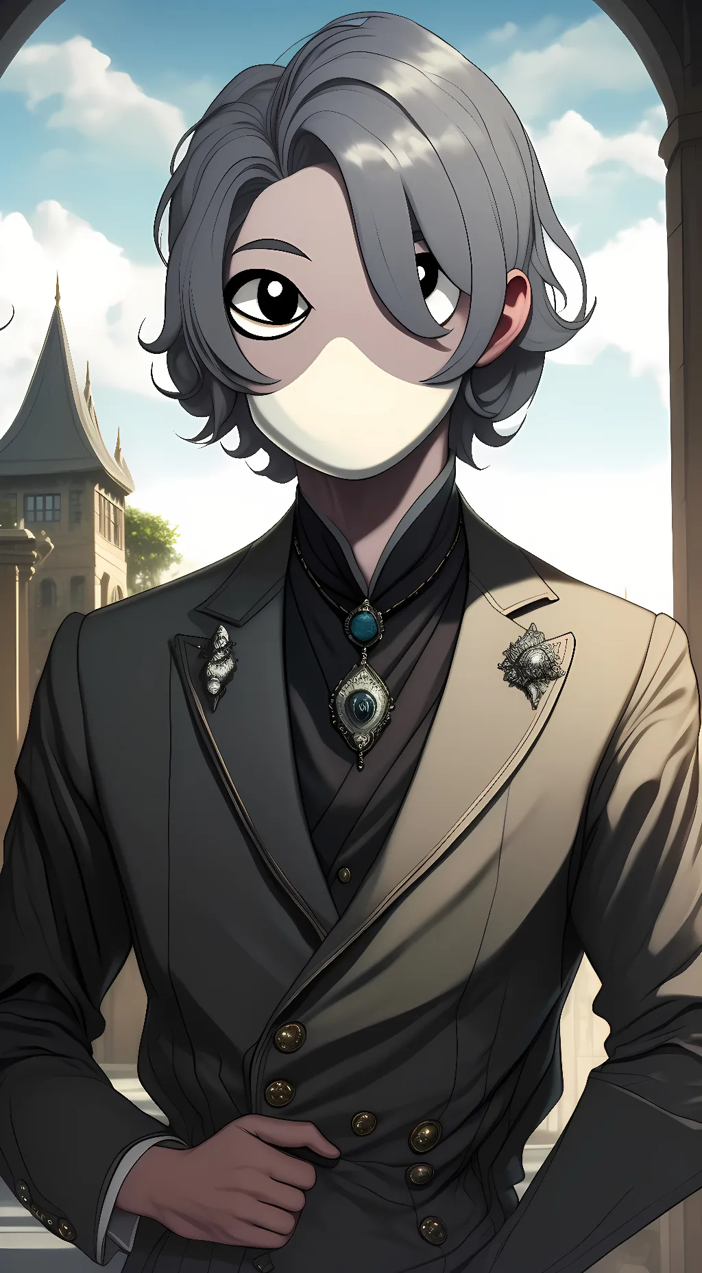 ai character: Morine Tsukoguna  background