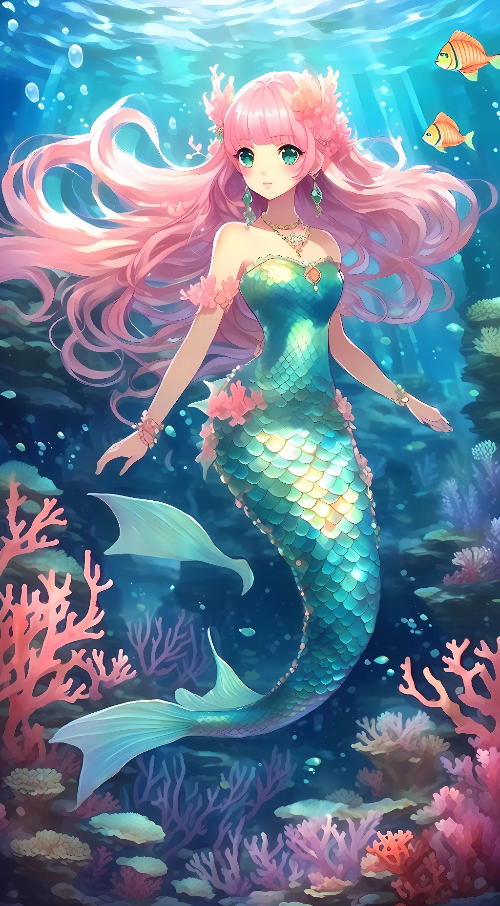 ai character: Seraphina Scarlet background
