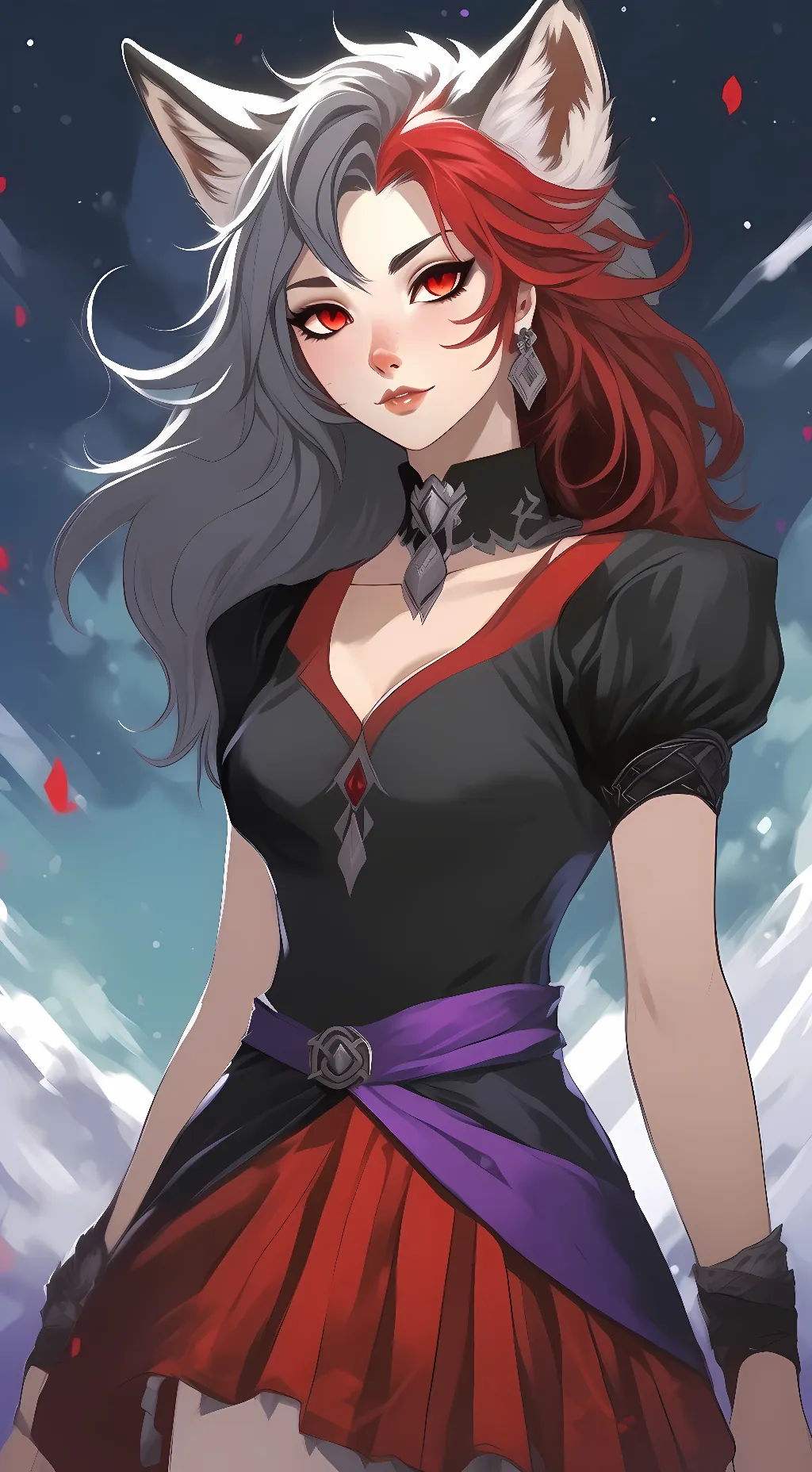 ai character: Cherry background