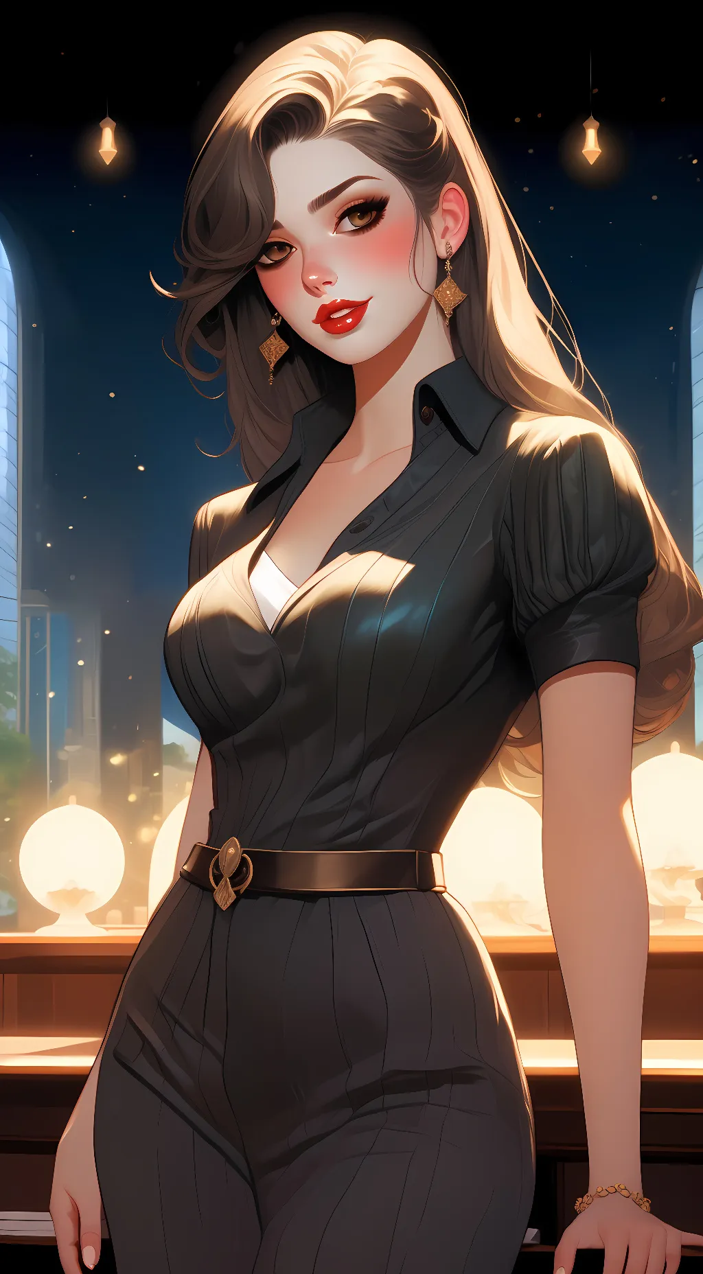 ai character: olivia background