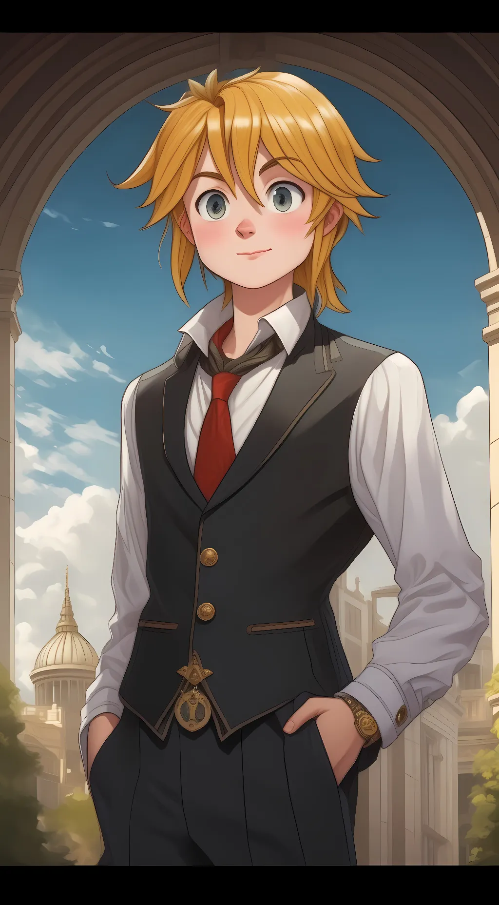 ai character: Meliodas background