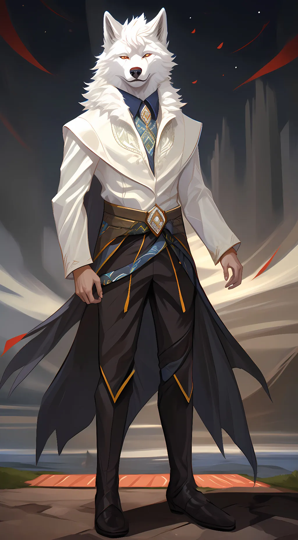 ai character: White background
