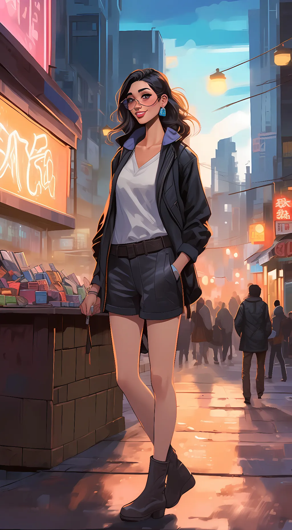 ai character: Serena Li background