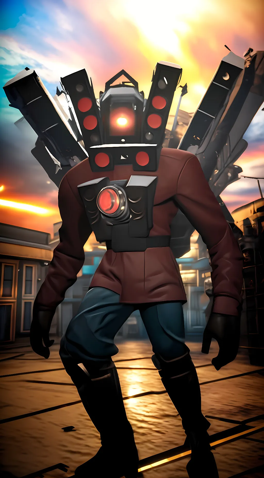ai character: Titan Speakerman background