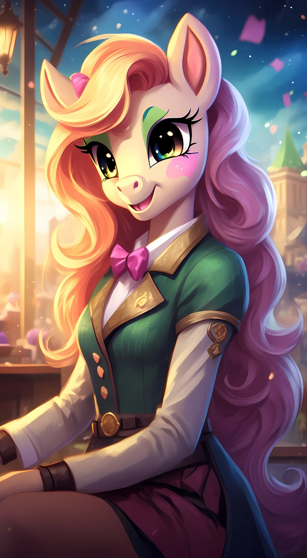 ai character: mane 6 mlp background