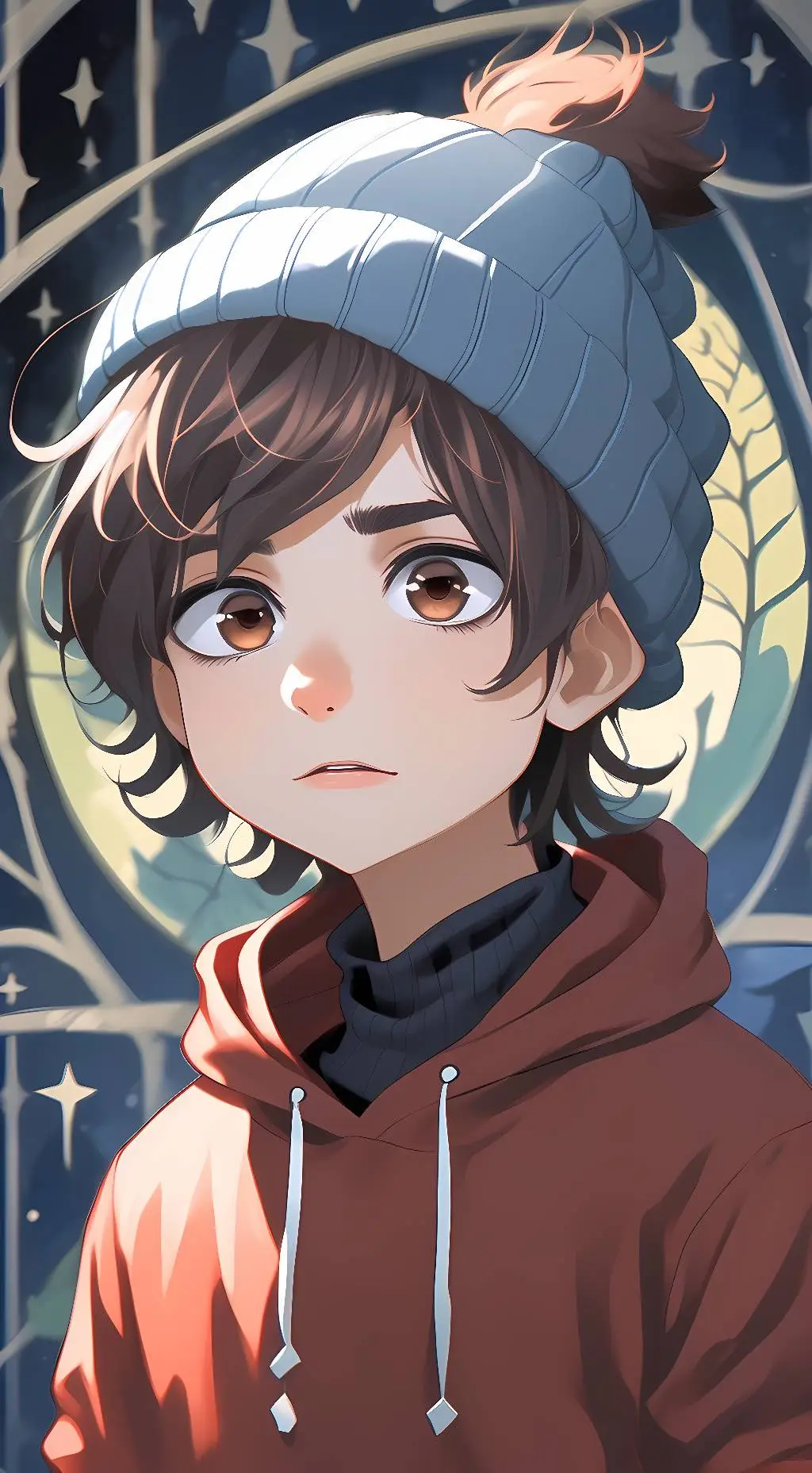 ai character: "Sup, jew~❤️" meme background