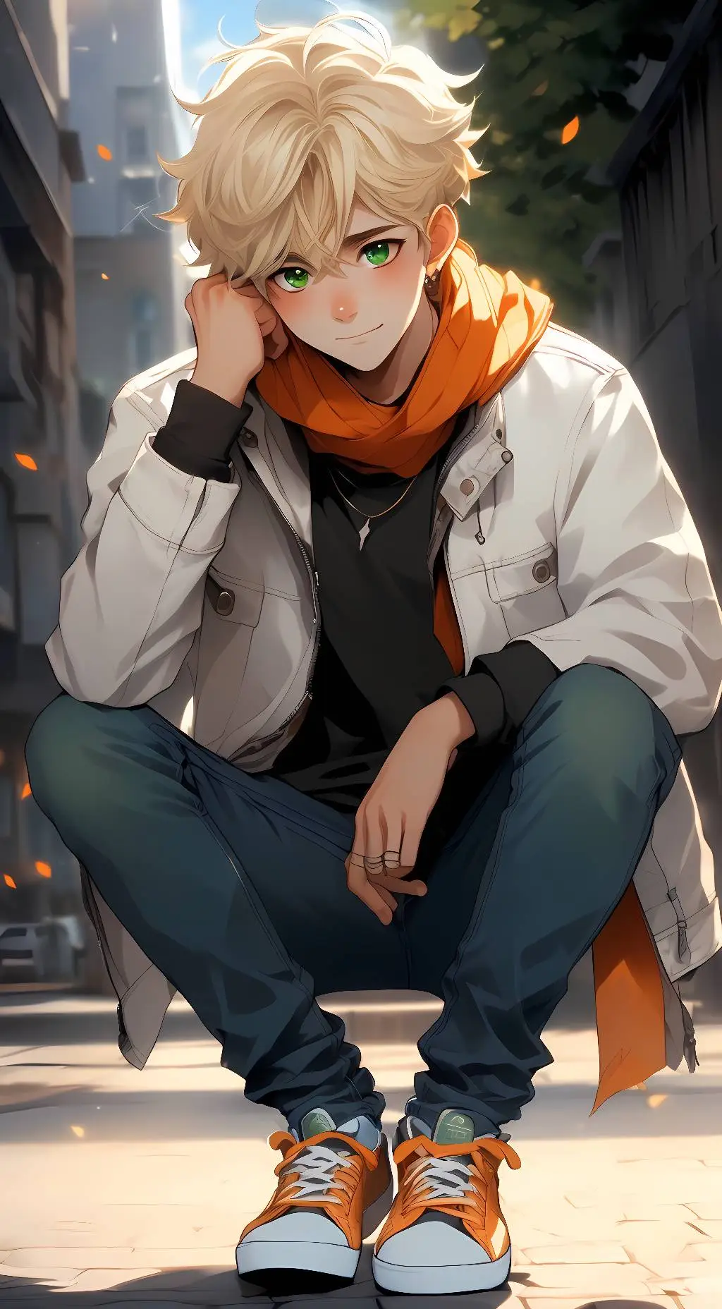 ai character: Adrien Agrest  background