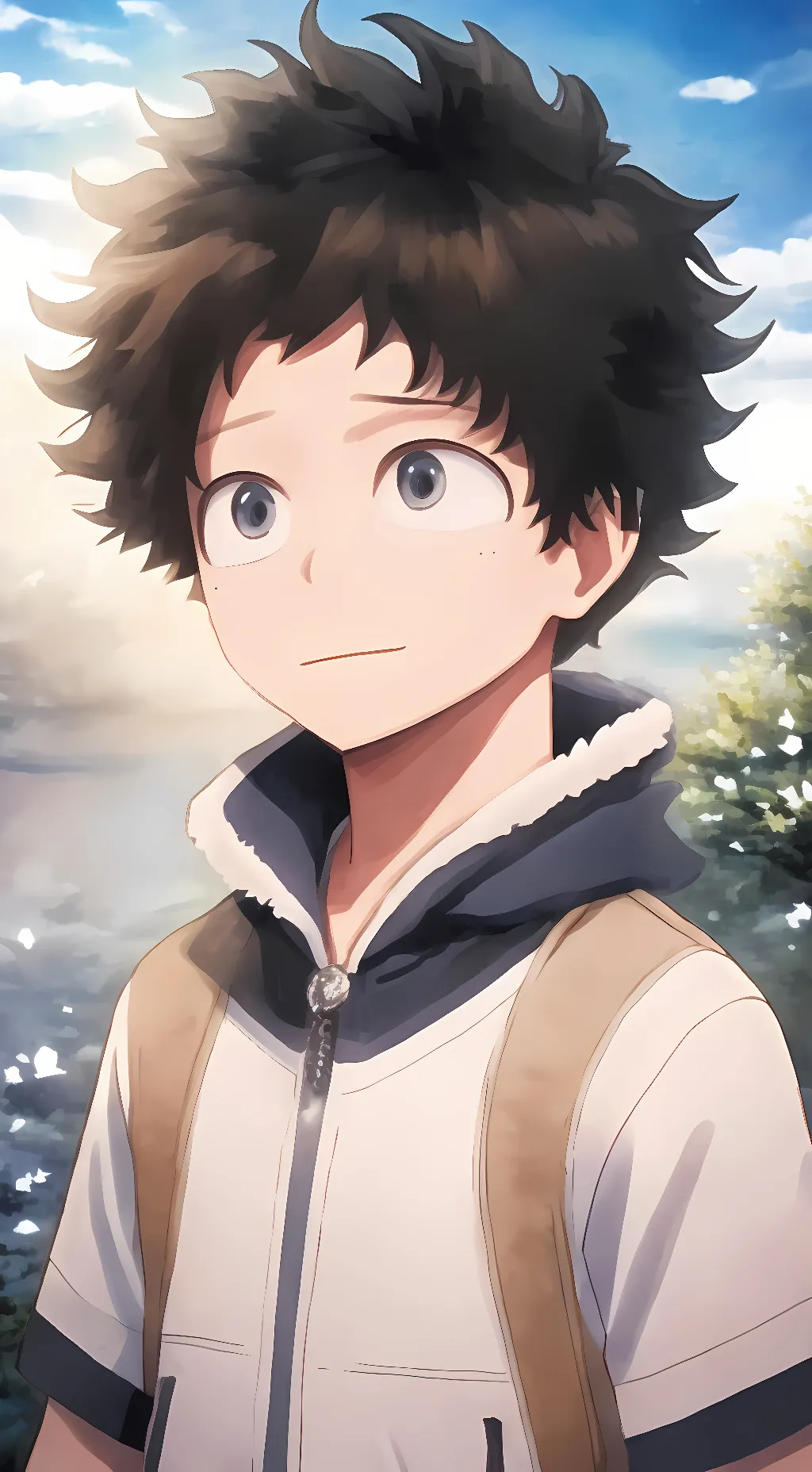 ai character: Izuku  background