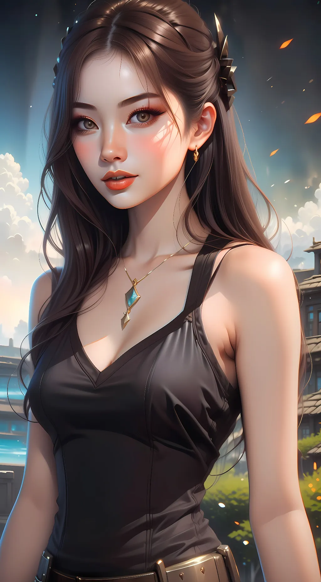 ai character: Klye Silver background
