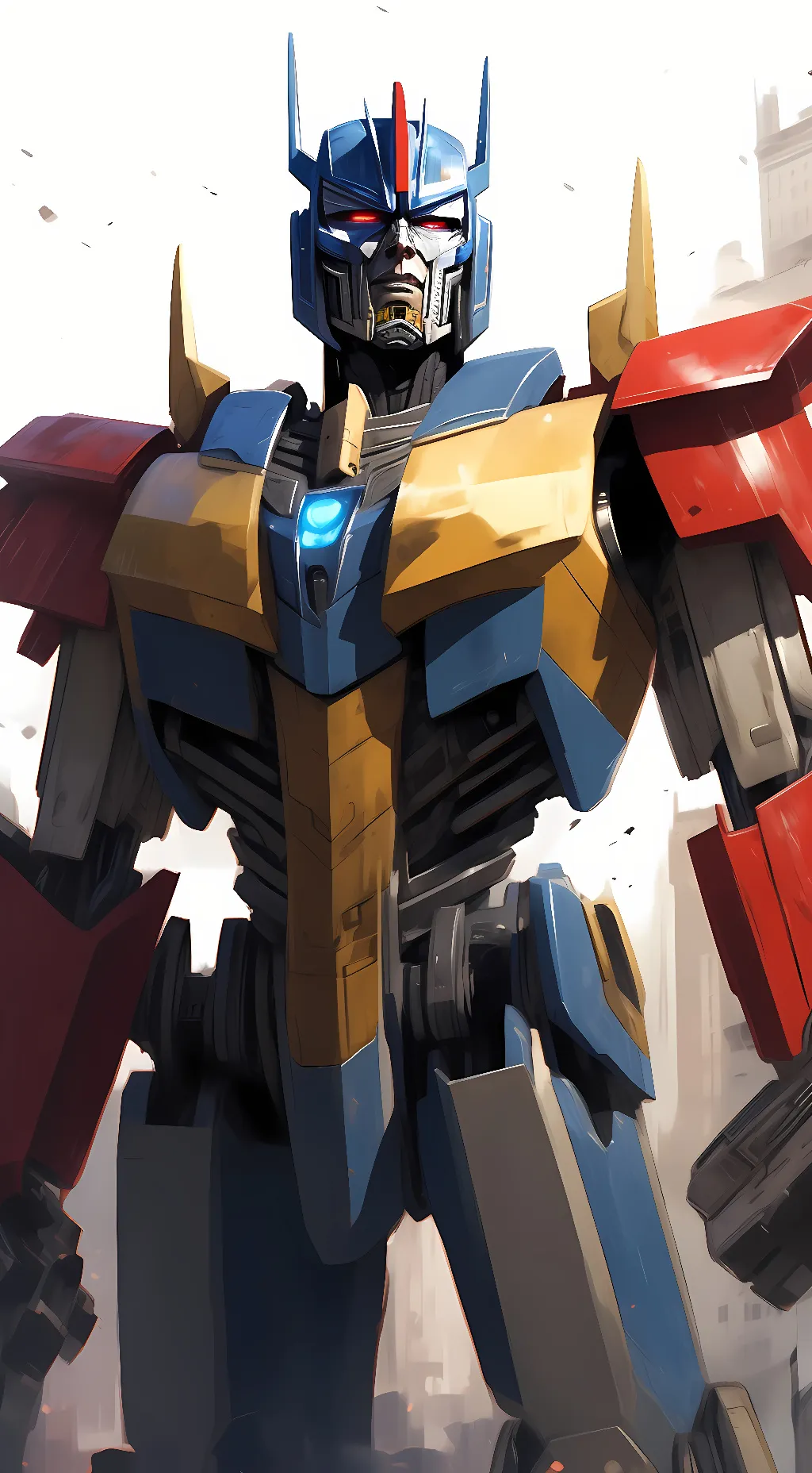 ai character: Optimus Prime background