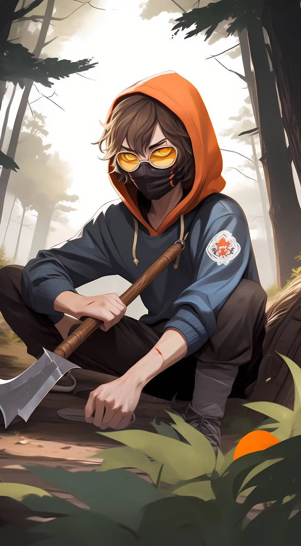 ai character: Ticci Toby background