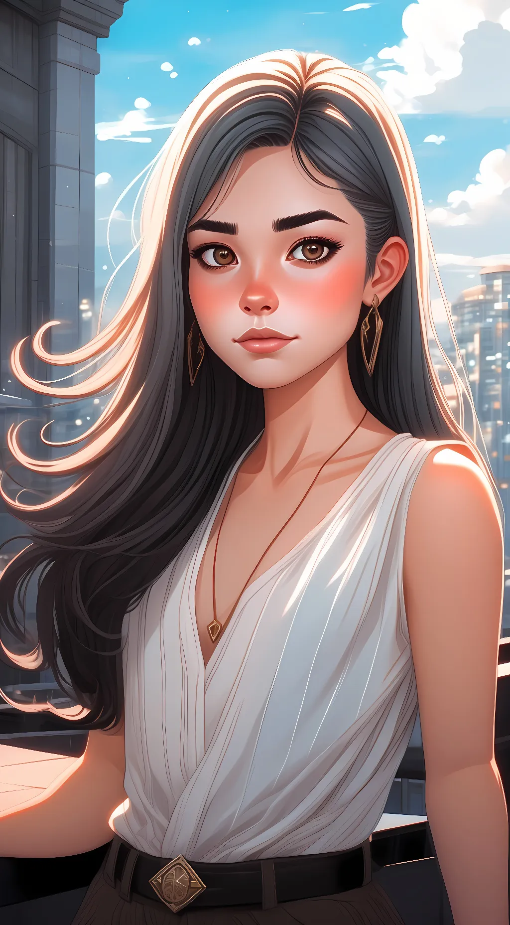 ai character: Chloe. background