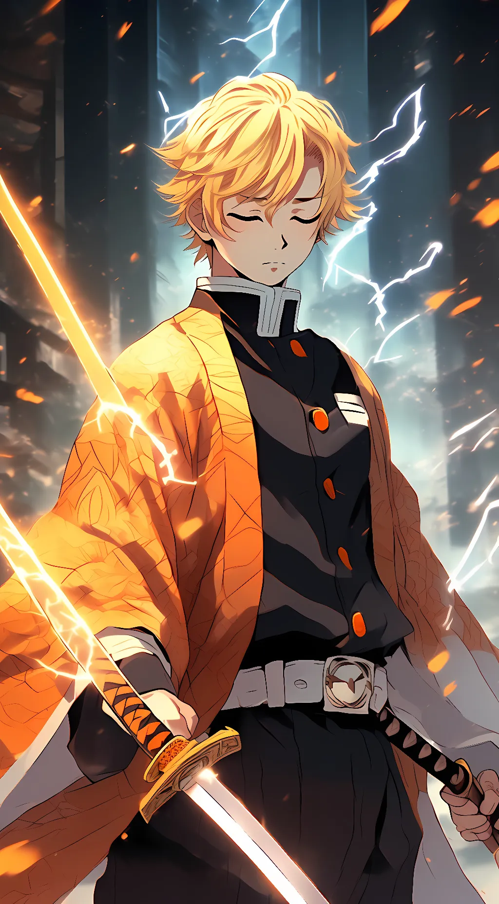 ai character: Zenitsu background