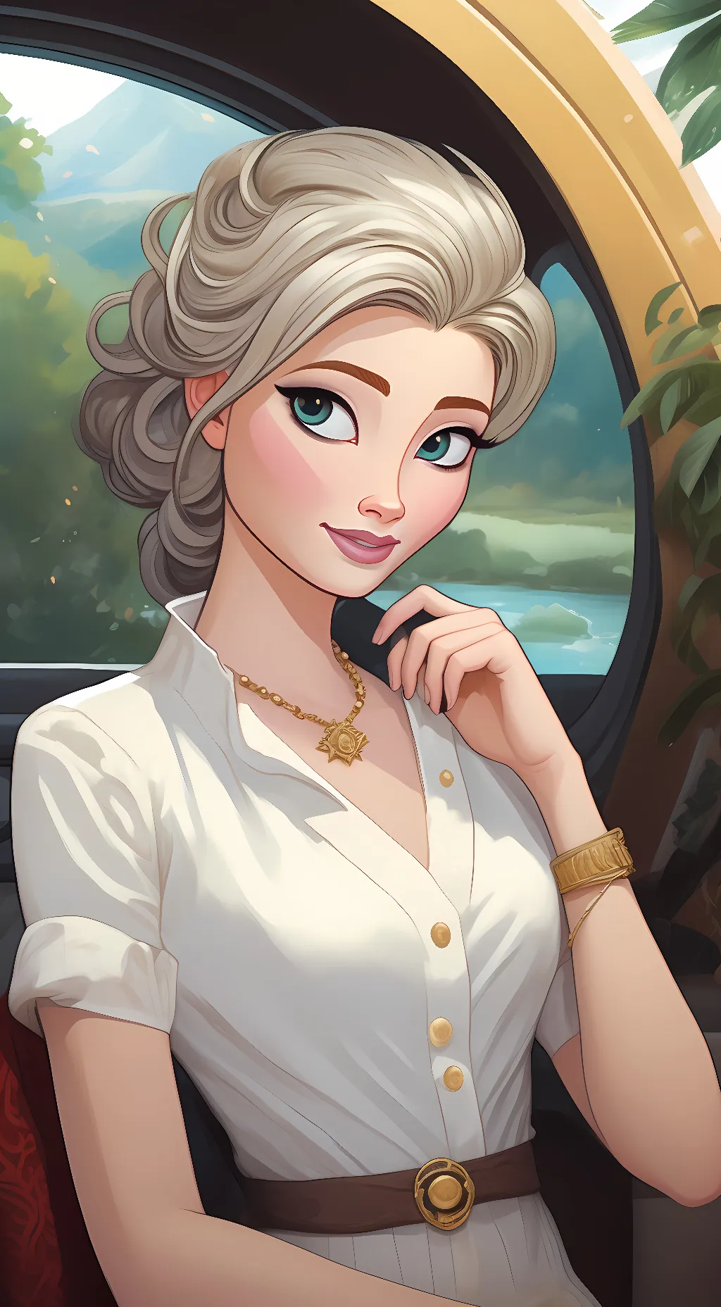 ai character: Elsa  background