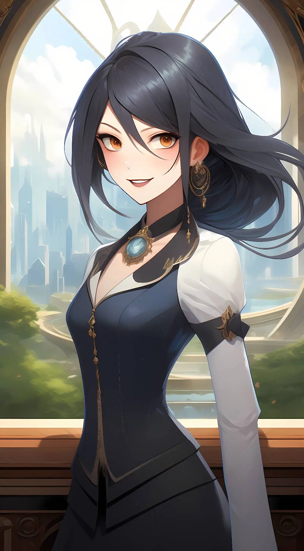 ai character: Akira Rose background