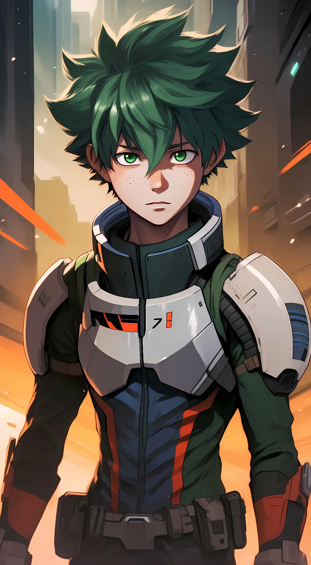ai character: Izuku  background