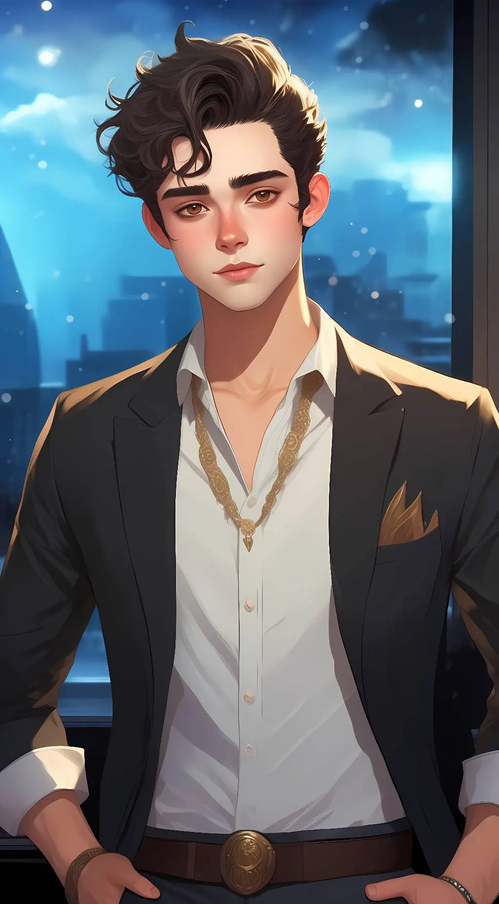 ai character: Joshua Bassett background