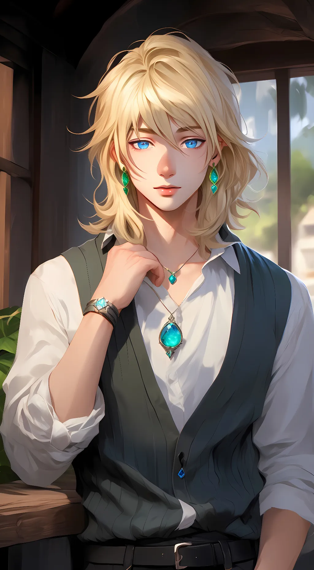 ai character: Howl  background