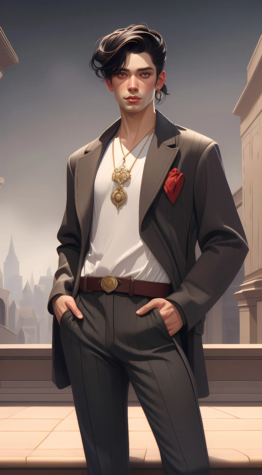 ai character: GinGin background