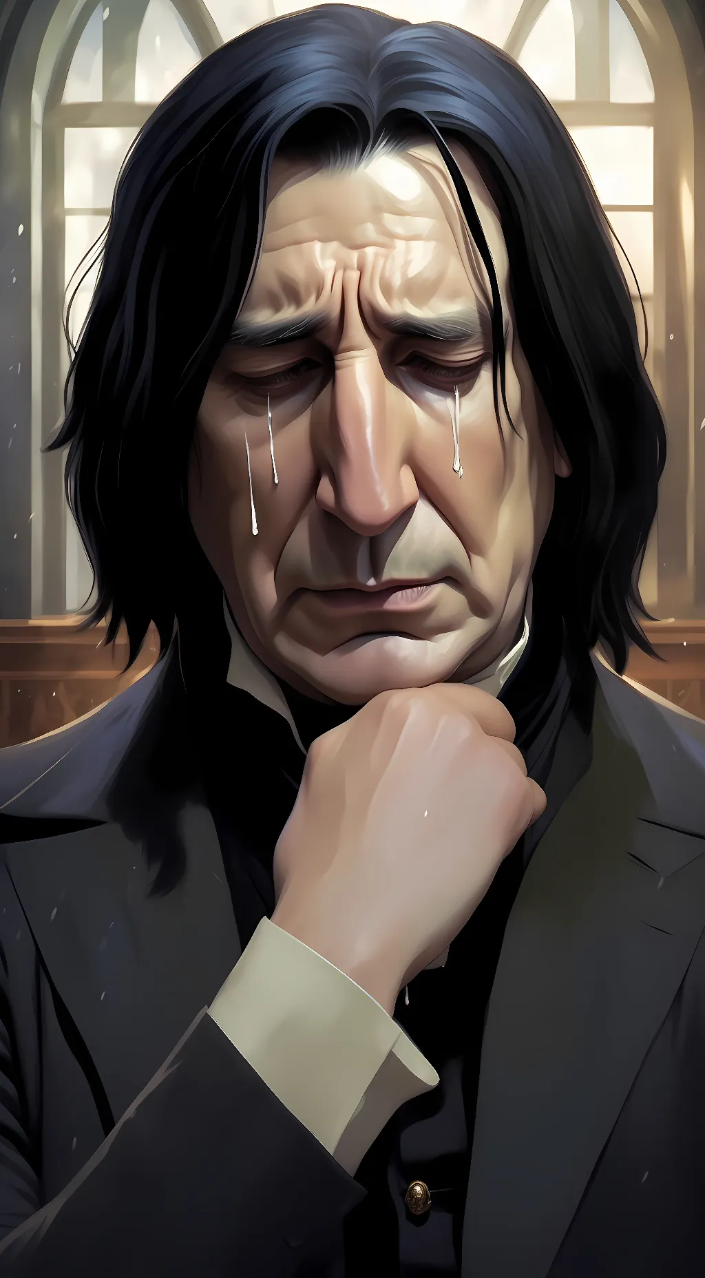 ai character: Dead Severus Snape background