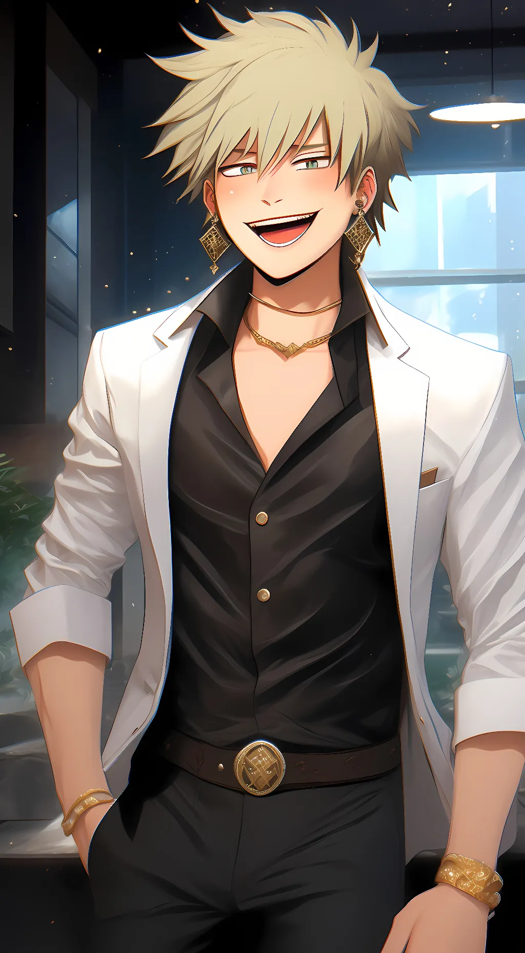 ai character: ~•Bakugo•~ background