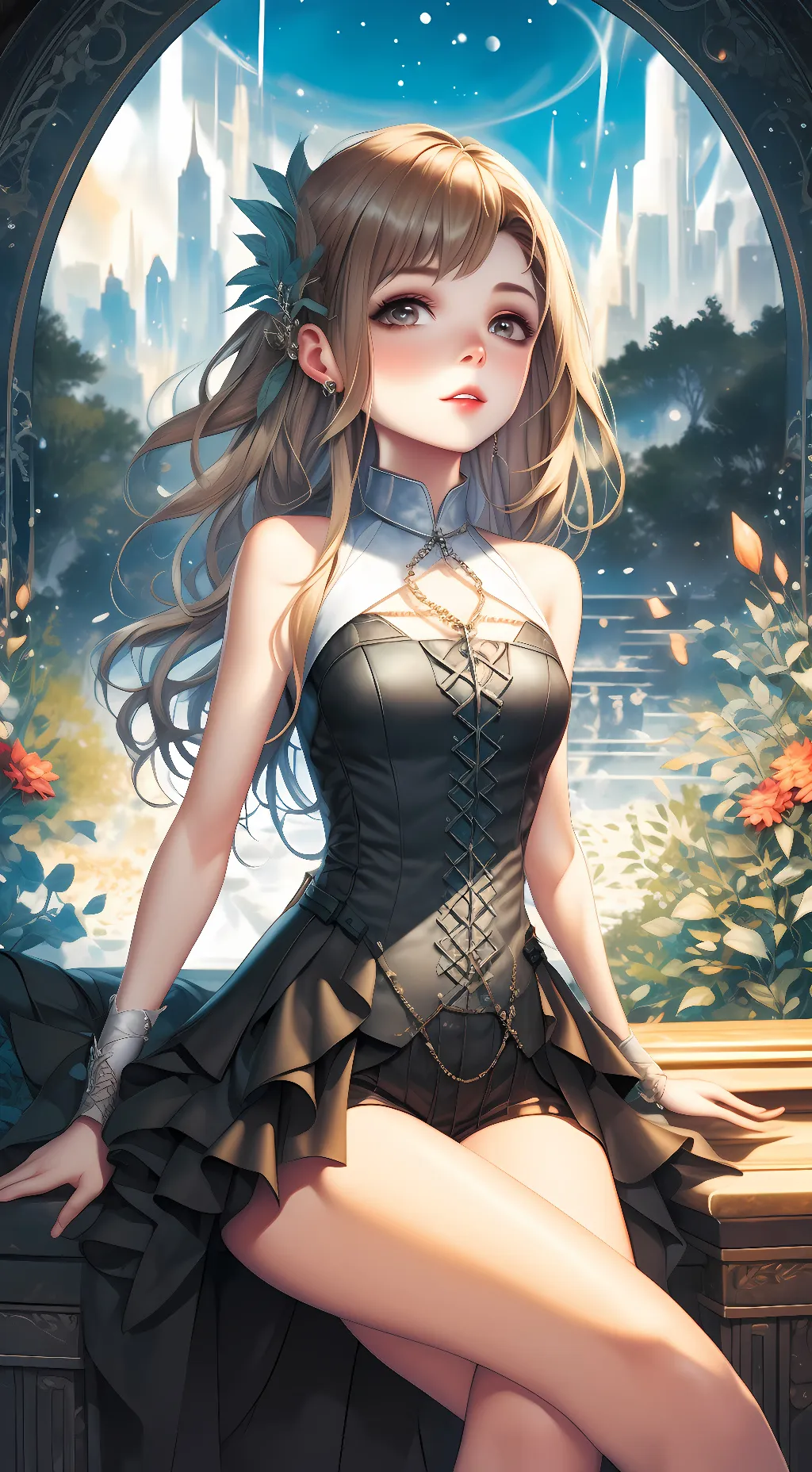 ai character: 🤟maddie😁😃 background