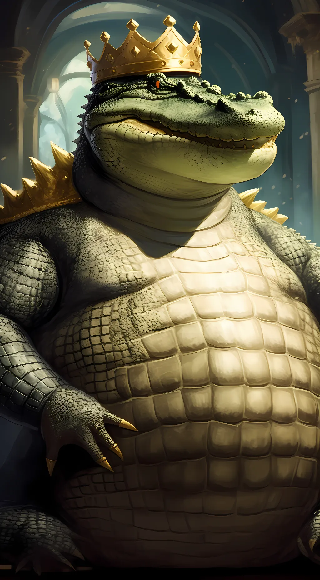 ai character: king k rool  background